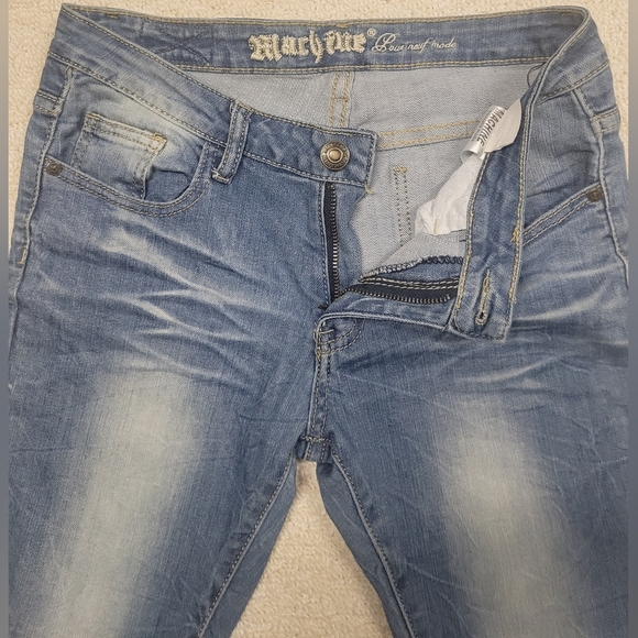 Machine Jeans Distressed  Skinny Stretch 9 30 EUC - Picture 2 of 6